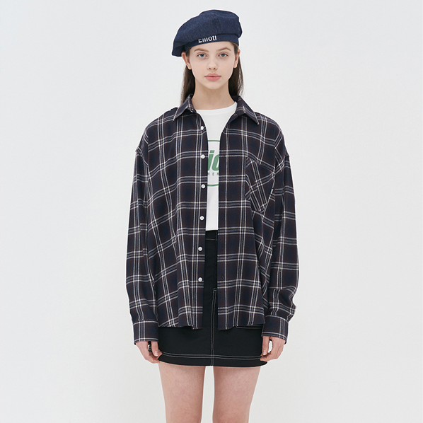 jp.ktown4u.com : [Ellioti] チェックベレー帽黒