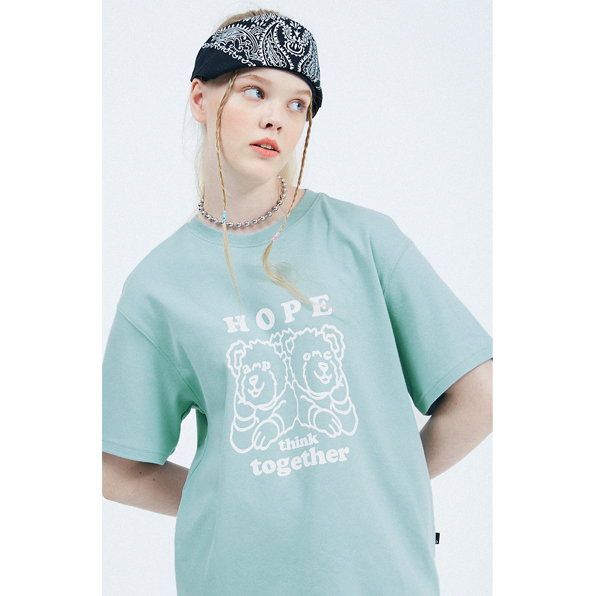 ktown4u.com : [APOC] Signature Bear Crewneck_GREY