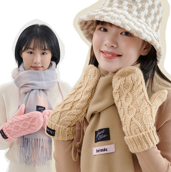 ktown4u.com : Pretzel Gloves [2colors]
