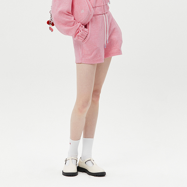 ★2023SS新作★KIRSH★CHERRY SHORT TERRY PANTS KIRSH Cherry Short Terry Pants Melange Gray | Shorts for