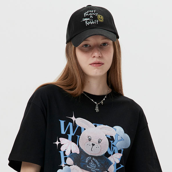 ktown4u.com : Witty Bunny Lettering Cap [CHA][1]