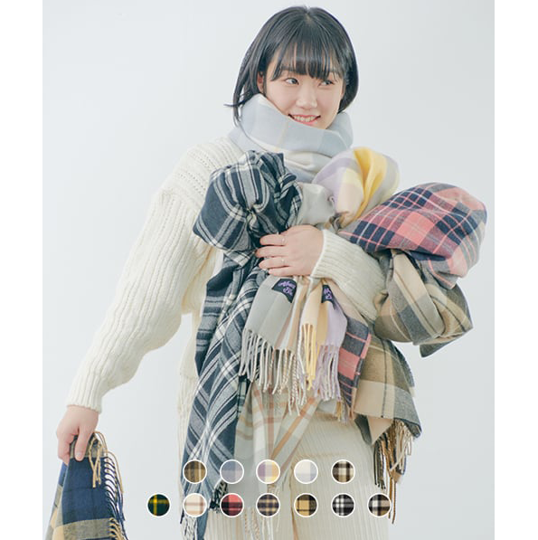 ktown4u.com : Plain Check Muffler [10colors]