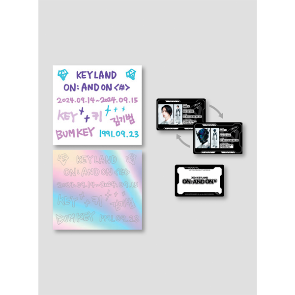 키 (KEY) - [2024 KEYLAND ON : AND ON <#>] 렌티큘러 ID 카드 + 데코 스티커 SET