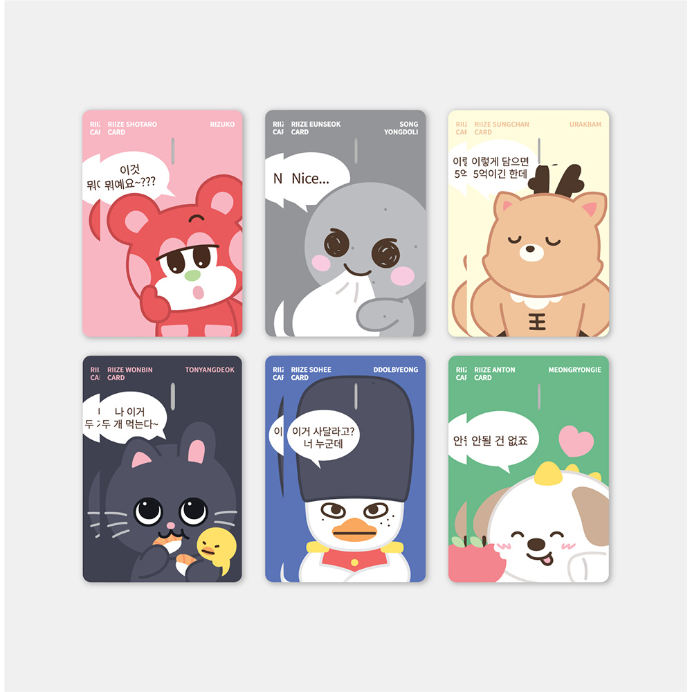 라이즈 (RIIZE) - [WE LITTLE RIIZE POP-UP MD] 카드 커버 스티커