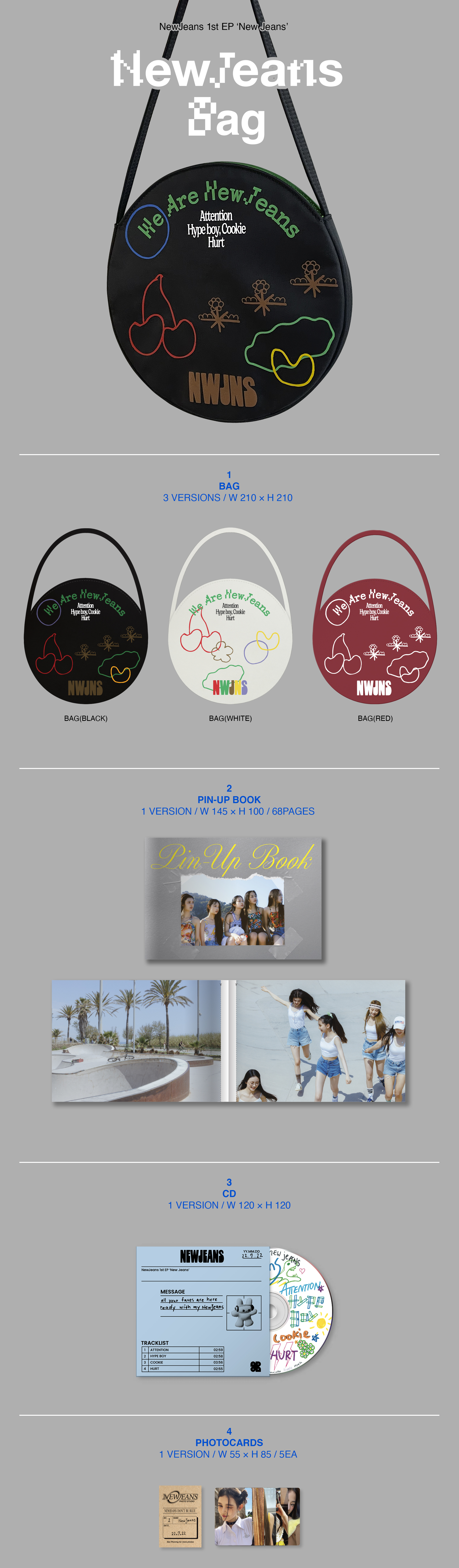 NewJeans - 1st EP New Jeans Bag LIMITED EDITION White ver