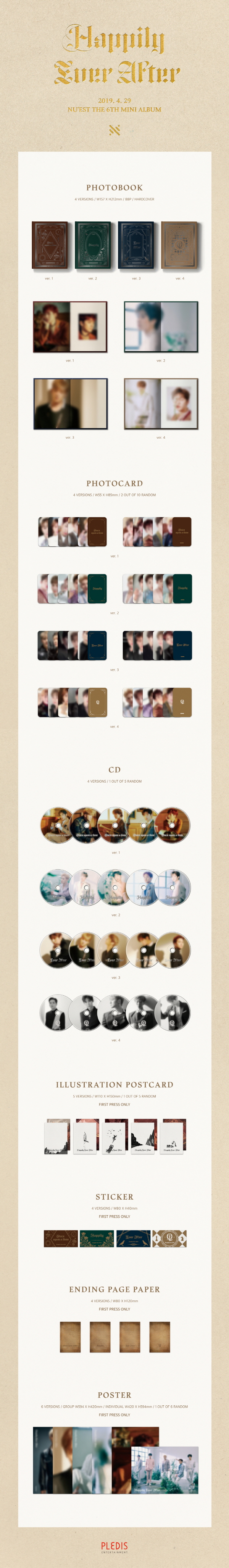 kr.ktown4u.com : 뉴이스트 - 미니앨범 6집 [Happily Ever After] (버전2)
